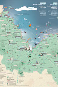 Map of Saint-Brieuc, Paimpol, Les caps