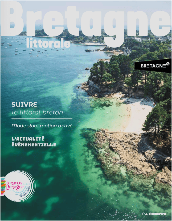 Plage de Binic, côte bretonne, paysages marins et nature.